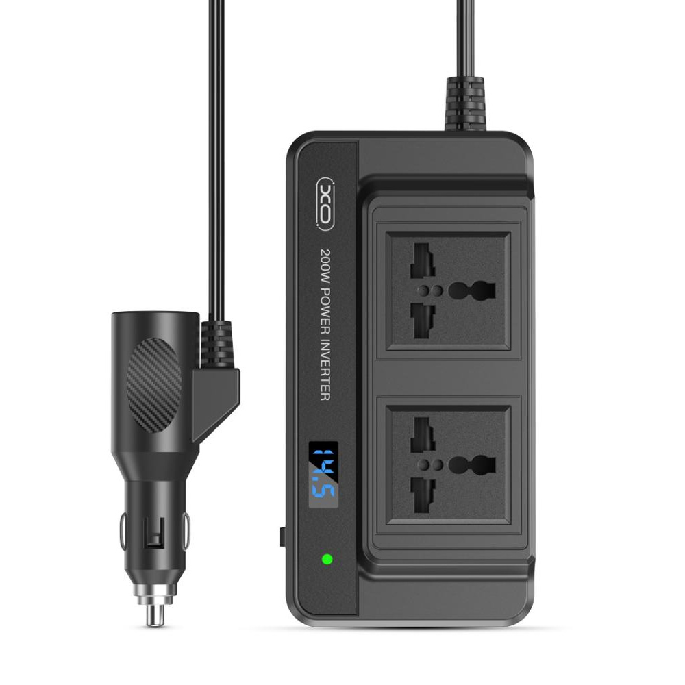 CONVERTIDOR DE CORRIENTE DE AUTO 200W CZ011 XO - 09758