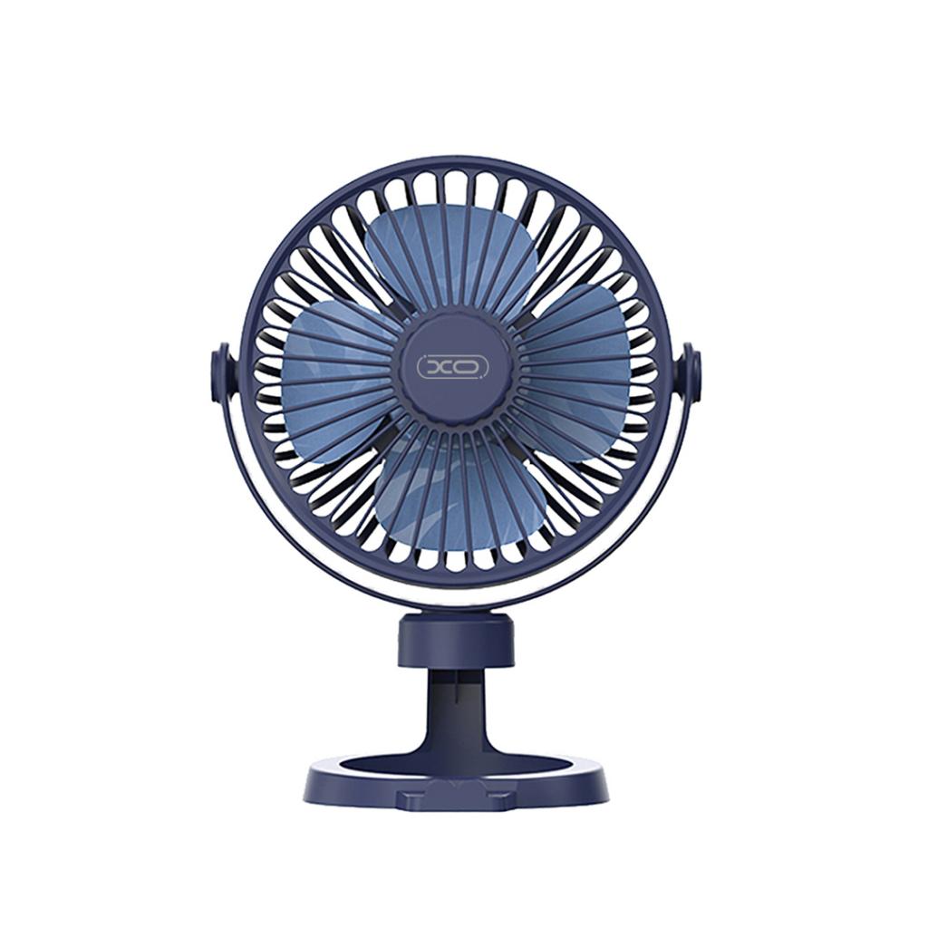VENTILADOR DE ESCRITORIO XO - MF78 CON ANGULO AJUSTABLE Y BATERÍA DE 1200 MAH AZUL