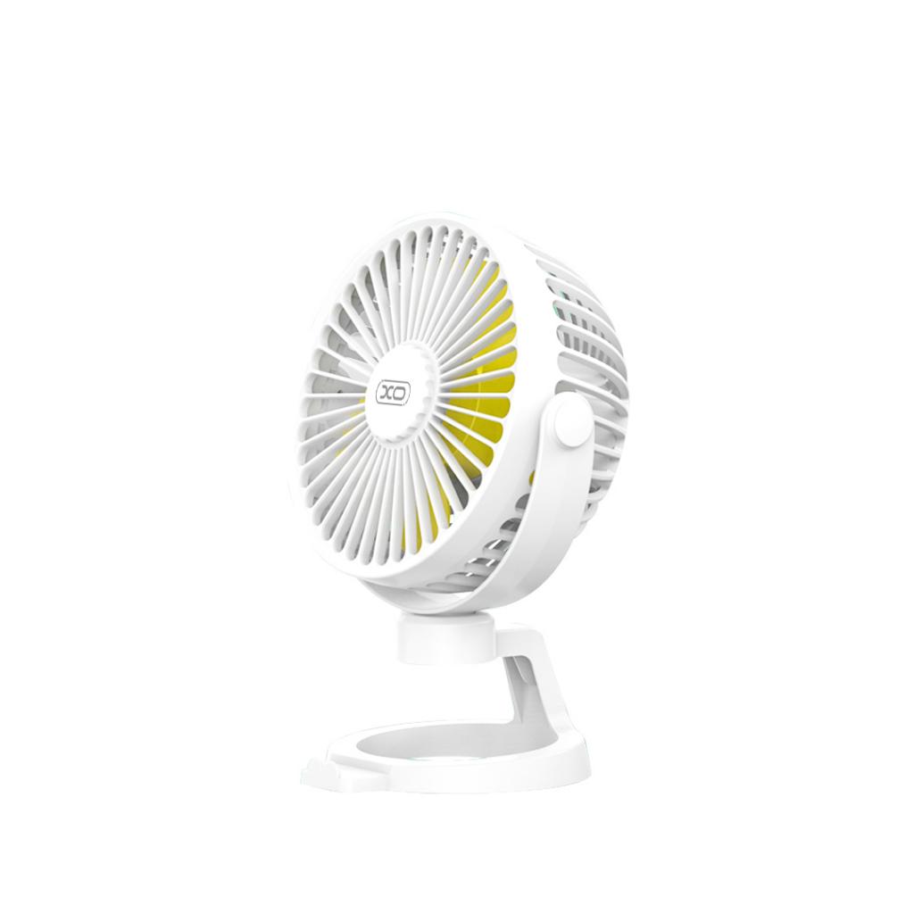 VENTILADOR DE ESCRITORIO XO - MF78 CON ANGULO AJUSTABLE Y BATERÍA DE 1200 MAH NEGRO