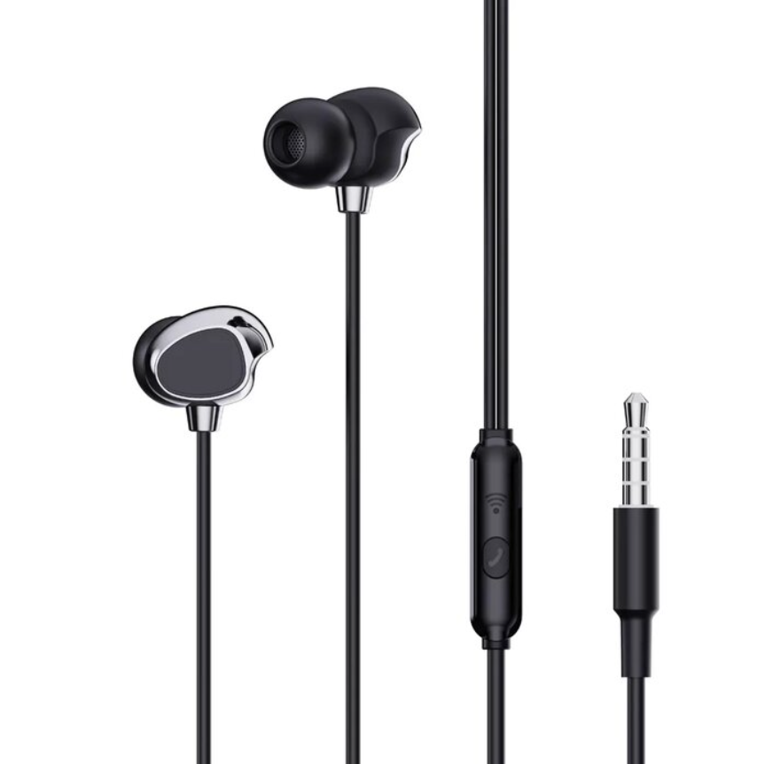 AURICULAR IN EAR PLUG 3.5  XO-EP53 METAL NEGRO MANOS LIBRES