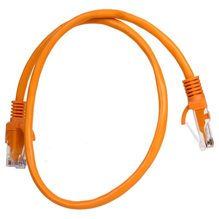 CABLE RED PATCH CORD UTP CAT5E 0.5 MTS PATCH 0.5 NJ NARANJA - - - NOGA NET - CABLE10018