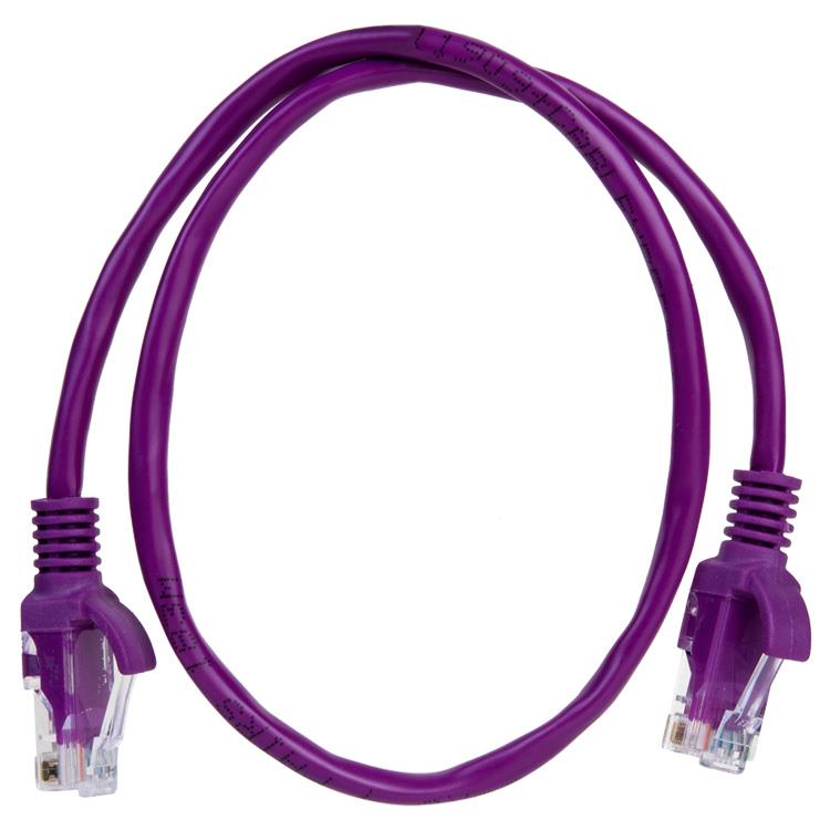 CABLE RED PATCH CORD UTP CAT5E 0.5 MTS PATCH 0.5 VL VIOLETA - - - NOGA NET - CABLE10020
