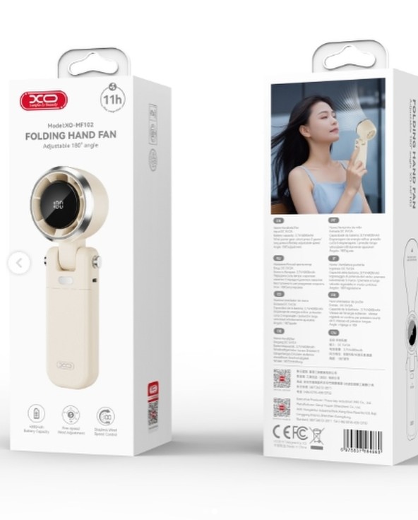 VENTILADOR PORTATIL DE MANO  XO-MF102 O ESCRITORIO