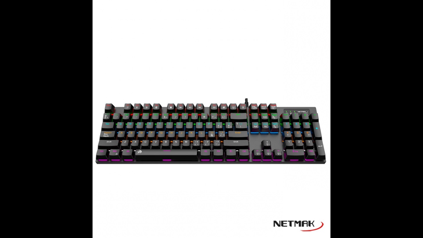 TECLADO USB MECANICO RETROILUMINADO NM-ALLIANCE FORMATO 100% MULTIMEDIA