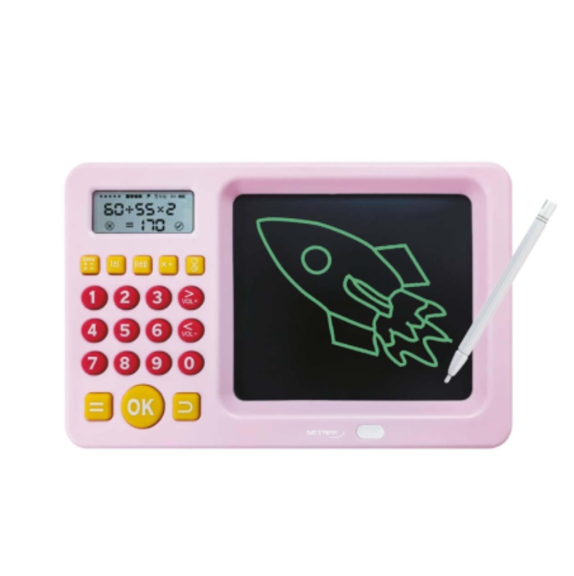 PIZARRON MAGICO CON CALCULADORA Y JUEGOS NM-PM103-P ROSA - 10255