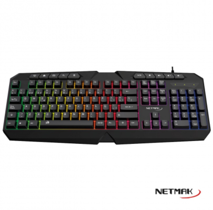 TECLADO USB GAMER NM-X402 RETROILUMINADO
NETMAK - 10258