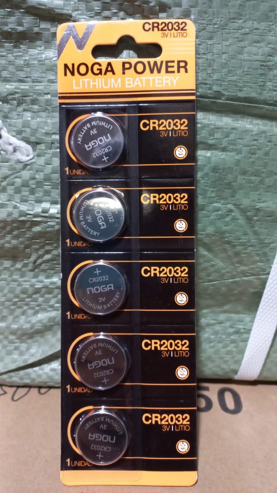 PILAS CR2032 3V PARA MOTHERBARD BLISTER X 5 
NOGANET