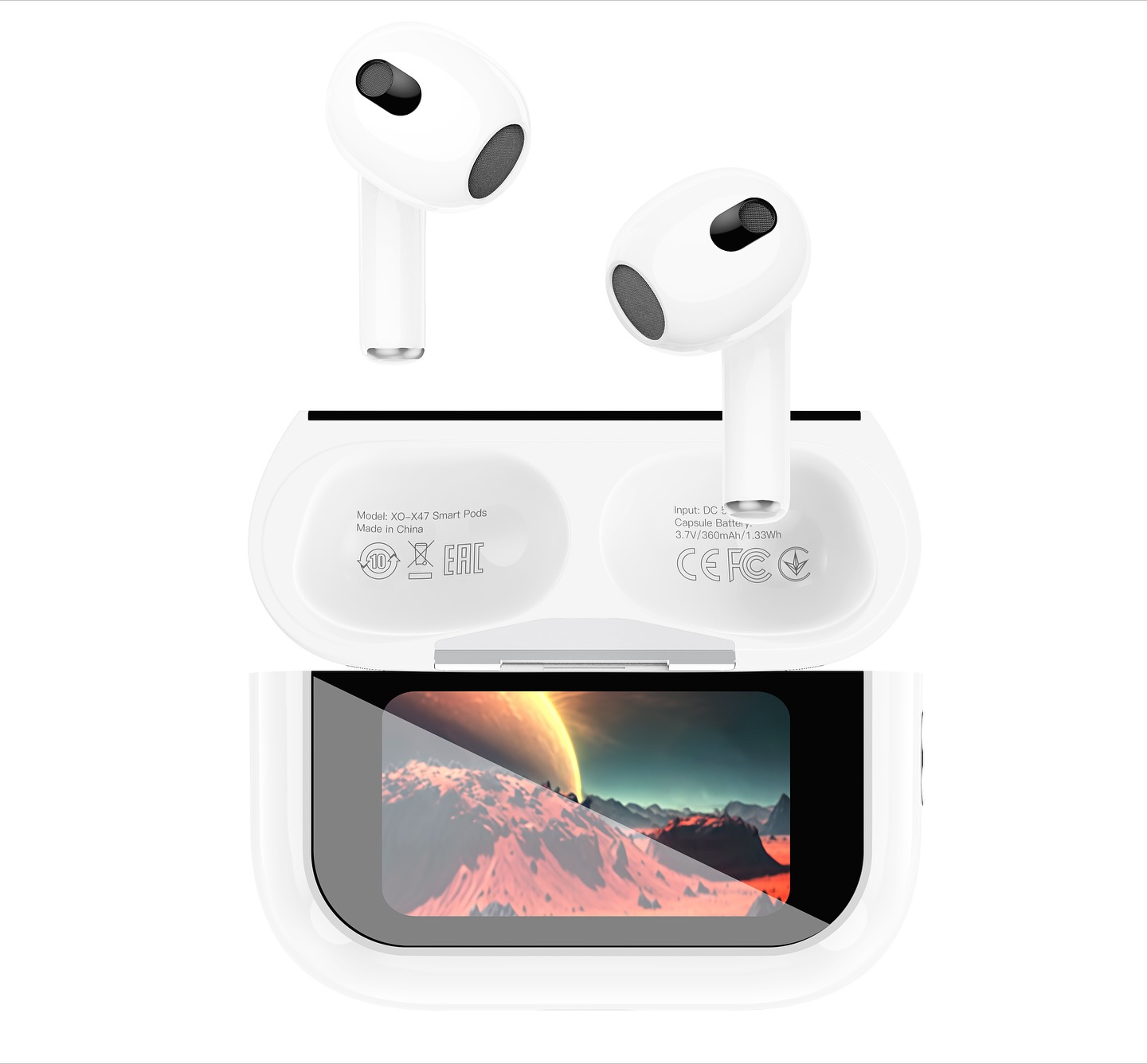 AURICULAR IN EAR BLUETOOTH XO-X47 WHITE SMART TWS EARBUDS 4ND GENERATION