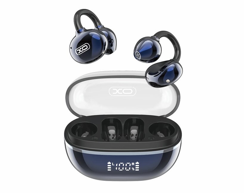 AURICULAR IN EAR BLUETOOTH XO-G43 BLUE TRANSPARENT ELECTROPLATED OWS EARBUDS