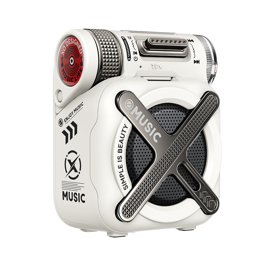 PARLANTE BLUETOOTH  XO-F72 BLANCO MECHA PORTABLE WIRELESS SPEAKER