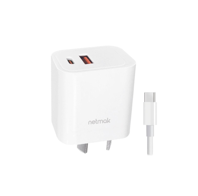 CARGADOR 220V A USB + USB C 4.0 AMP NM-CP28 20W + CABLE USB C