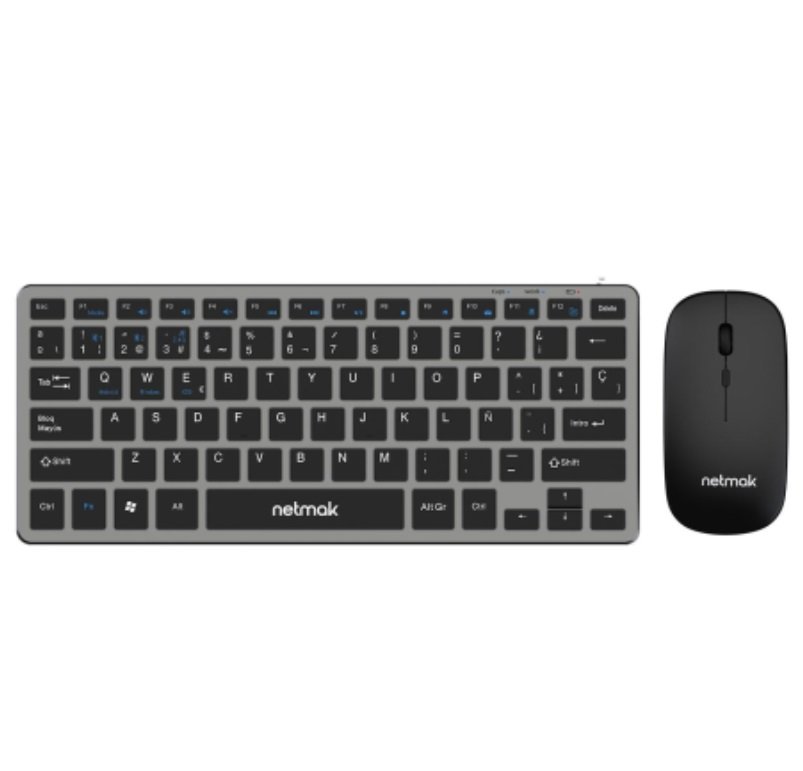 TECLADO + MOUSE WIRELESS MULTIMEDIA NM-KB654
NETMAK