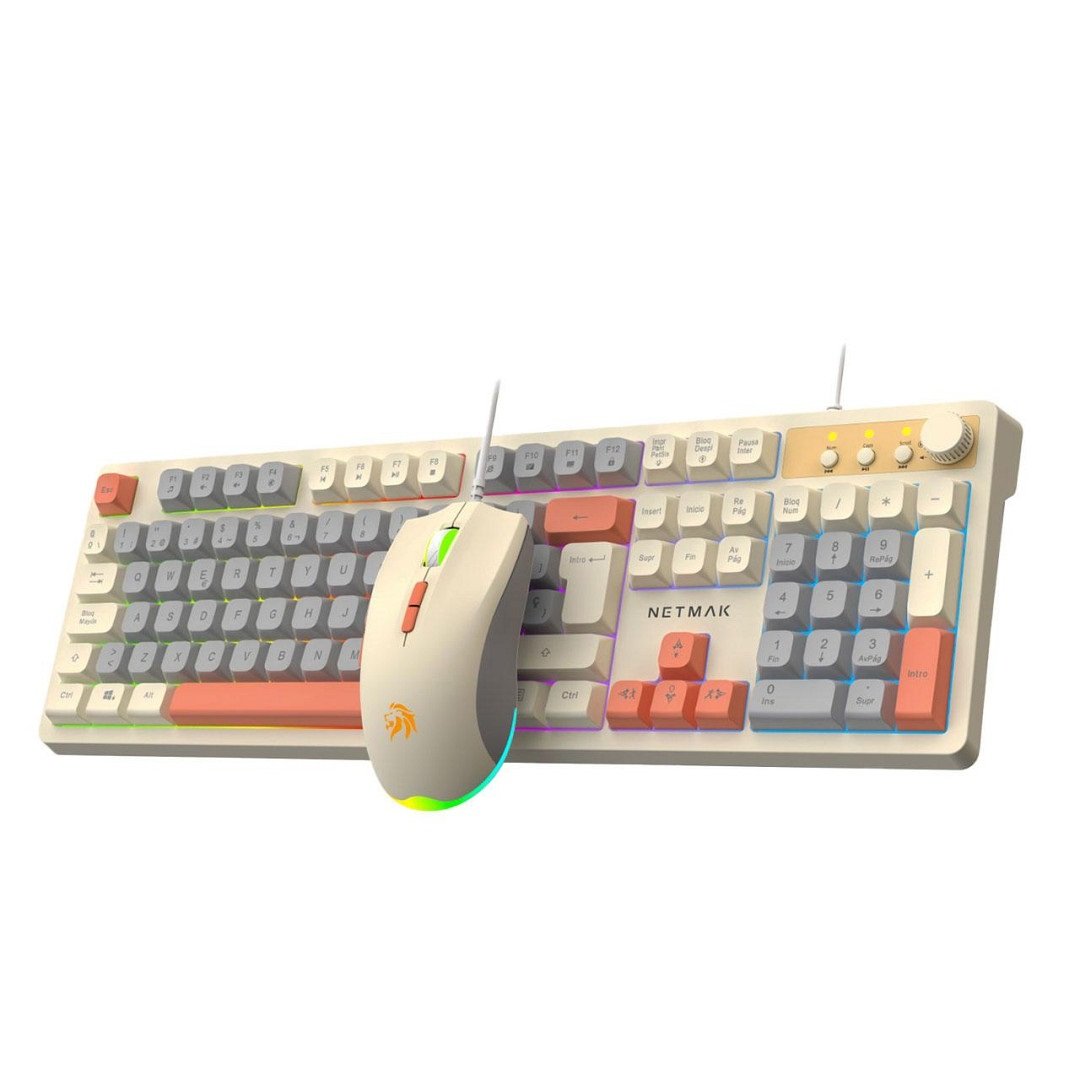 TECLADO + MOUSE DISEÑO MINIMALISTA NM-TM34
