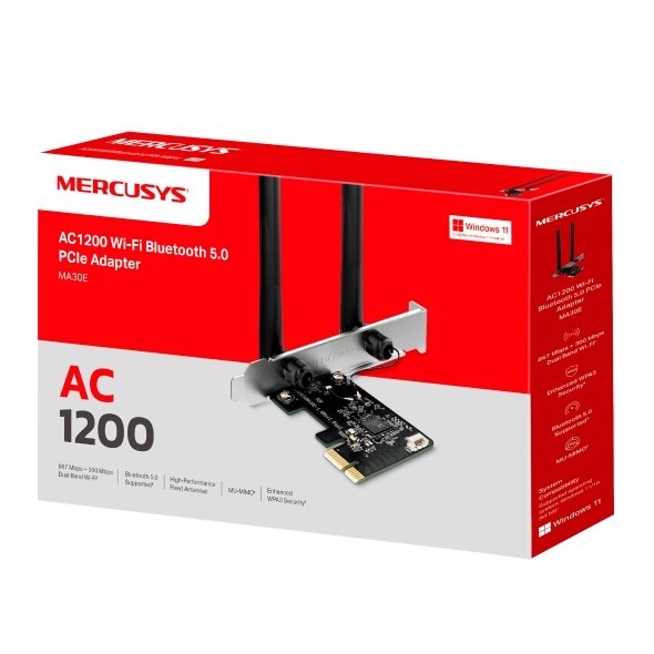 PLACA DE RED PCI-E WIFI MA30E AC1200 2 ANTENAS  WIRELESS  - MERCUSYS

1889