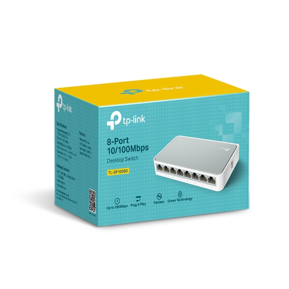 SWITCH  8 PORT (TL-SF1008D) 10/100   - TP-LINK - SWITCHSF1008D
