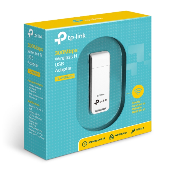PLACA DE RED USB WIFI (TL-WN821N) 300MBPS WIRELESS - TP-LINK - PLACAWN821N