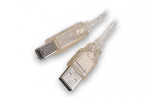 CABLE USB 2.0 A/B IMPRESORA 2.00 MTS TRANSPARENTE  -USB 2.0 T - NOGA NET - CABLE04522