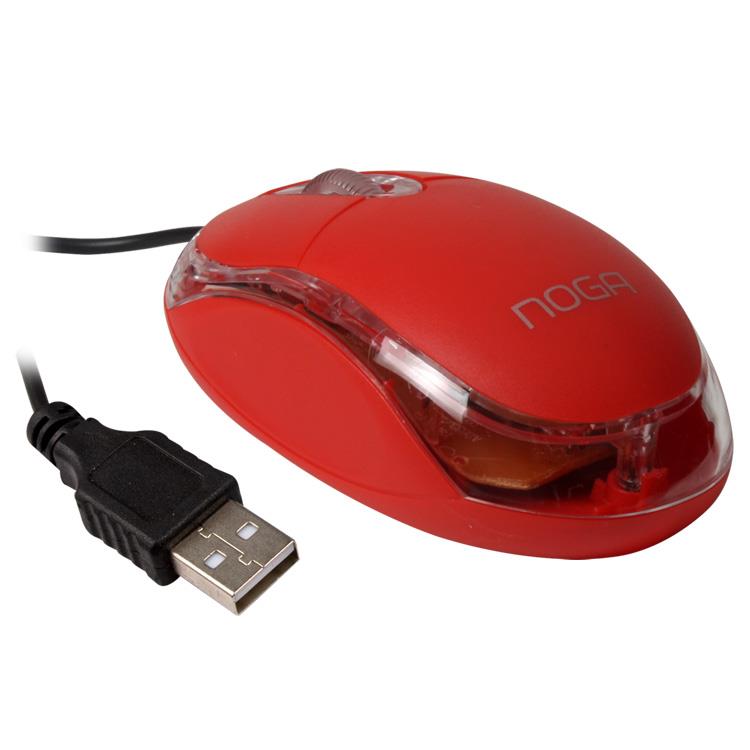 MOUSE USB NG-611UP ROSA- NOGA NET - MOUSENG-611UPRS