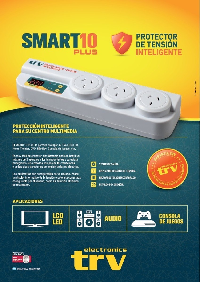 PROTECTOR DE TENSION SMART 10 PLUS INTELIGENTE TRV 0105000005 - PROTECTOR04753