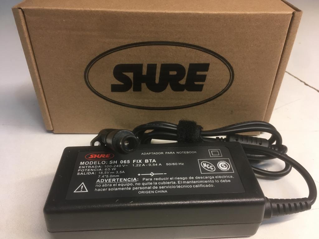 CARGADOR NOTEBOOK SH-CNF65W-1 HP/ COMPAQ 18.5V 3.5 AMP TIP 7.4*5.0 PIN INSIDE - CARGADOR04808