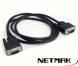 CABLE VIDEO MONITOR  1,50 MTS VGA NM-C18     
NETMAK
