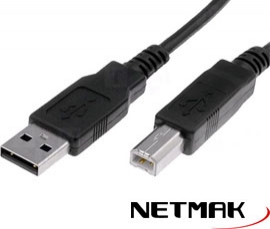 CABLE USB 2.0 A/B IMPRESORA 1.80 MTS NM-C03 1.8 IMPRESORA
NETMAK - CABLE05092