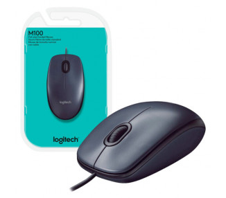 MOUSE USB LOGITECH M100 GREY 910-001601    003241