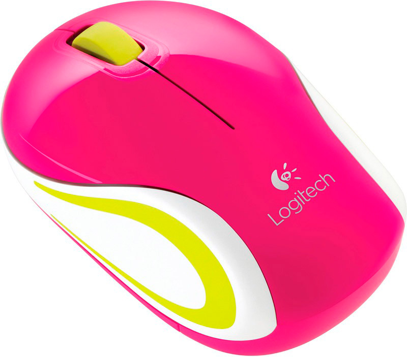 MOUSE USB WIRELESS MINI M187 PINK - 910-005364 LOGITECH - MOUSE05323
