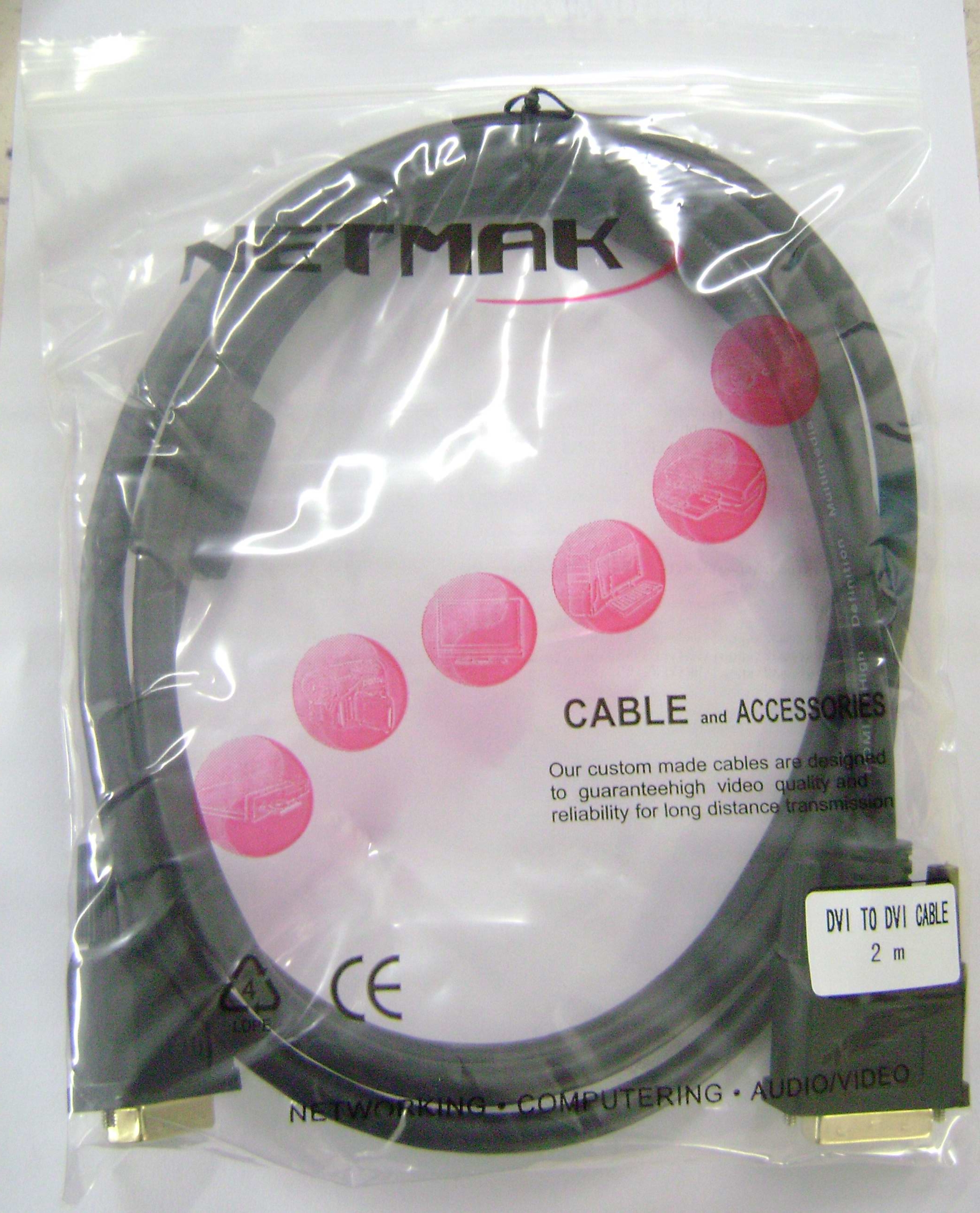 CABLE DVI M A DVI M 2MTS NM-C12 NETMAK - CABLE05667