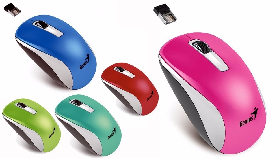 MOUSE USB WIRELESS NX-7010 BLANCO/AZUL GENIUS 31030114112 - MOUSE05770