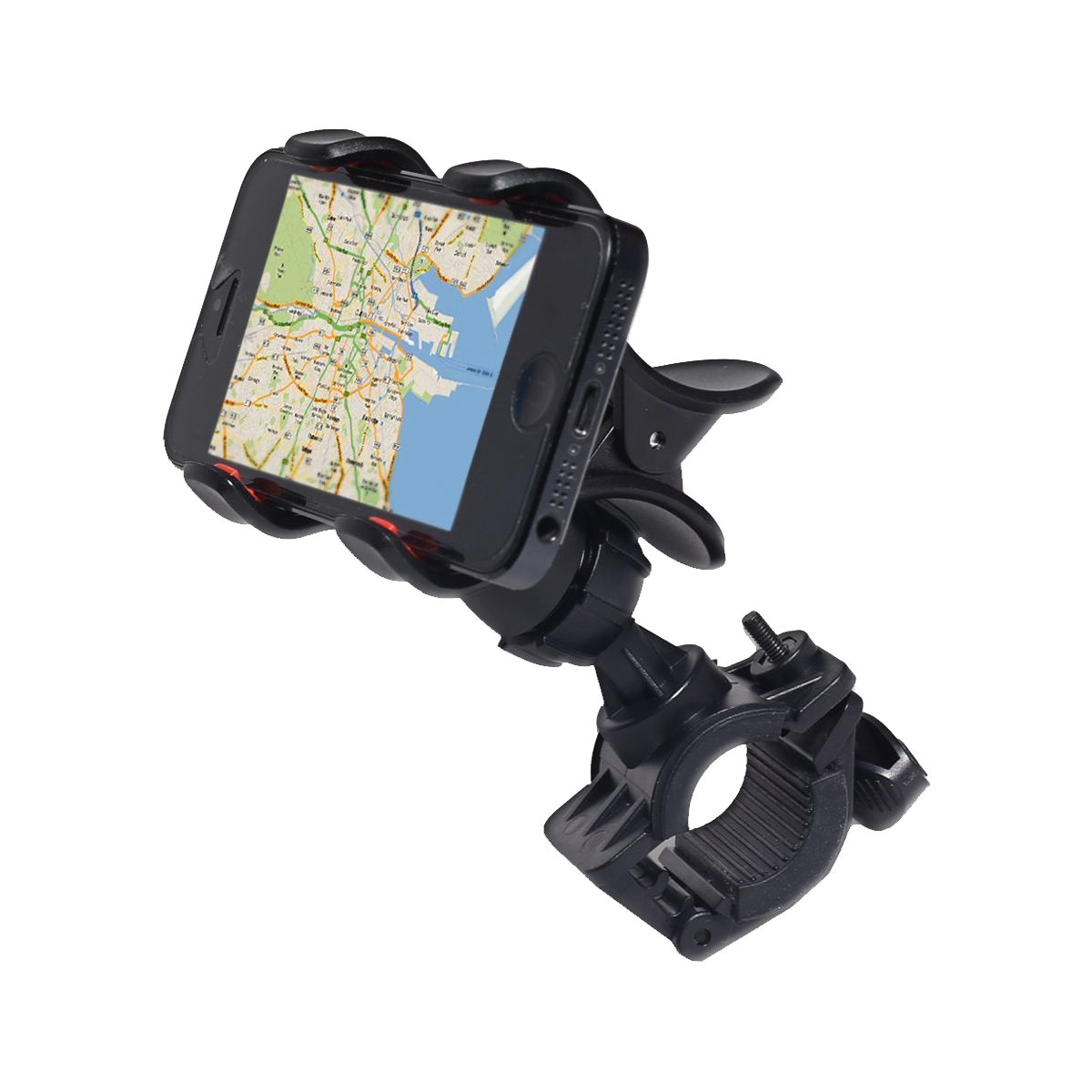 SOPORTE BICI/MOTO P/CELULARES GRIP CJ-08 NEGRO - SOP-CJ08 - SOPORTE05922