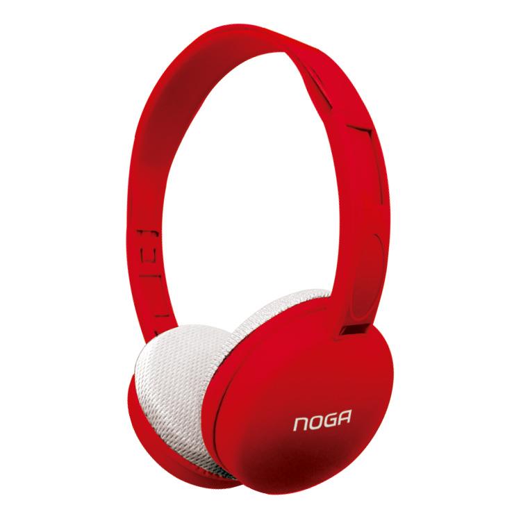 AURICULAR VINCHA PLUG 3.5 NOGA NET NG-903RJ HI-FI ROJO