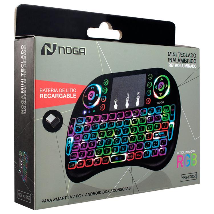 TECLADO WIRELESS SMART NKB-K2RGB RETROILUMINADO - NOGA NET - TECLADO06587