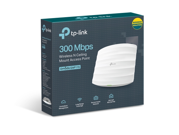 ACCES POINT WIFI N C/MONTAJE PARED/TECHO (EAP115) 300 MBPS  - WIRELESS TP-LINK - ACCESEAP115