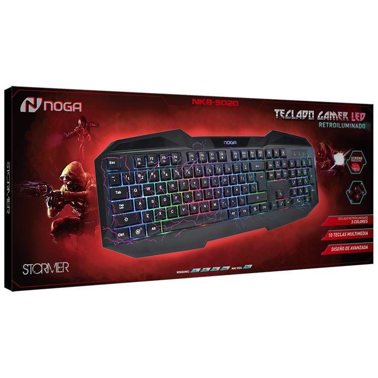 TECLADO USB GAMER NKB-5020 RETROILUMINADO - NOGA NET - TECLADO06790