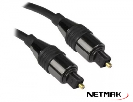 CABLE AUDIO DIGITAL NM-C101 2 METROS / FIBRA OPTICA TOSLINK 2MTS   
NETMAK
