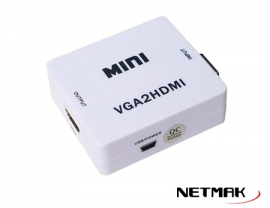 CONVERSOR VGA + AUDIO A HDMI NM-HD2
NETMAK - CONVERSOR07125