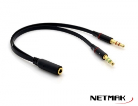 ADAPTADOR AUDIO PLUG H A 2 PLUG M NM-C50
NETMAK - ADAPTADOR07129