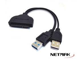 ADAPTADOR DATOS USB 3.0 A SATA 2.5 NM-SATA3
NETMAK