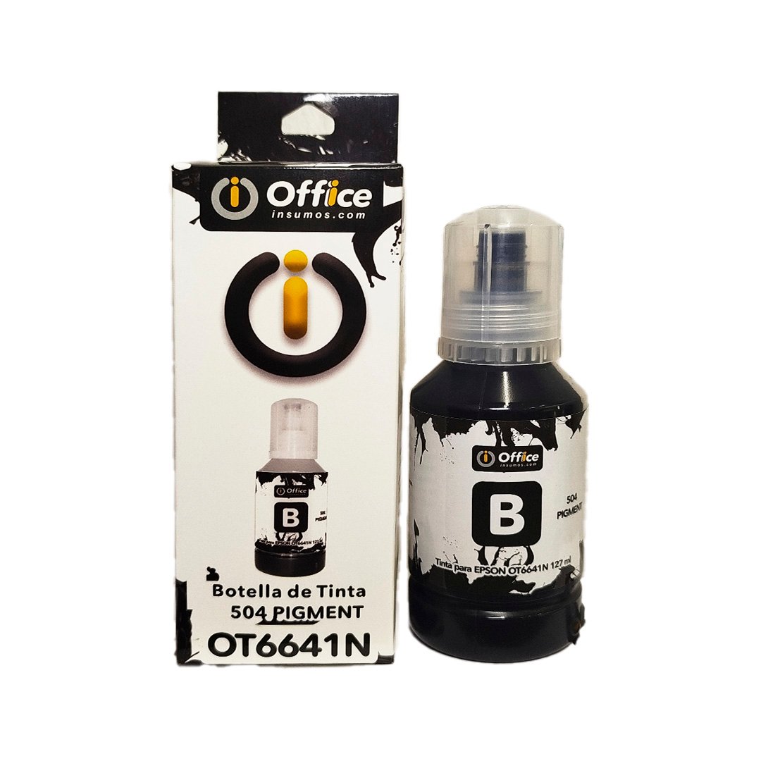 TINTA PARA EPSON 504/544 127ML PIGMENTADA NEGRO OT504PN
TINTA PIGMENTADA NEGRA OFFICE DISEÑADA PARA SISTEMAS EPSON 504 Y 544 CON BOTELLA VALVULADA ANTIADERRAME ALTA RESISTENCIA AL AGUA Y AL DESGASTE FLUJO CONTROLADO Y COMPATIBILIDAD CON CABEZALES EP