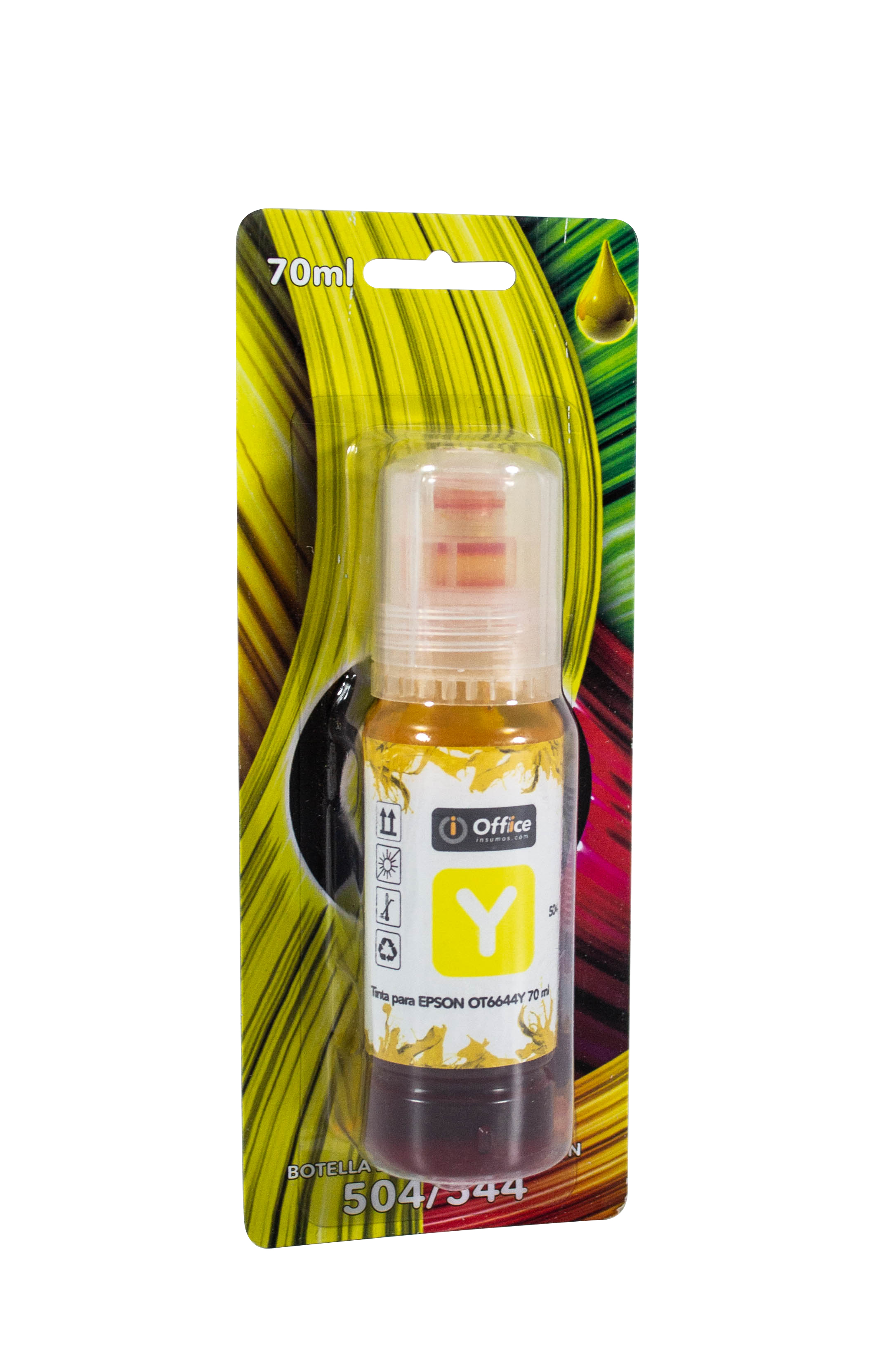 TINTA ALT P/EPSON 504/544 70CC D AMARILLO CON APLICADOR 504 OFFICEINSUMOS.COM L4150-L3150