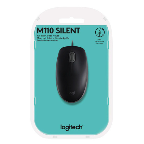 MOUSE USB LOGITECH M110 NEGRO - 910-006756 - MOUSE07404
