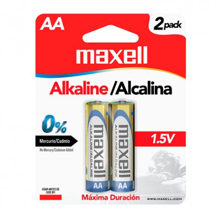 PILAS ALCALINA MAXELL AA LR6 PACK X2 (12/48 MB)
723407 - PILA07479