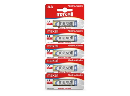 PILAS ALCALINA MAXELL AA LR6 PACK X5 TROQUE 723467 - PILA07481