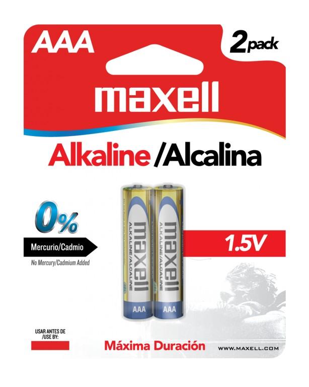 PILAS ALCALINA MAXELL AAA LR03 PACK X2 723807 - PILA07482
