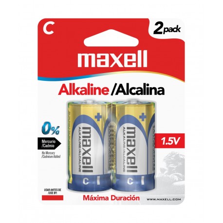 PILA ALCALINA MAXELL MEDIANA C LR14 PACK X2 (6/12 MB)
723320 - PILA07512