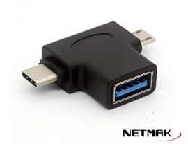 ADAPTADOR OTG USB3.0 A MICRO+TIPO C NM-TC3 USB C

NETMAK - ADAPTADOR07613