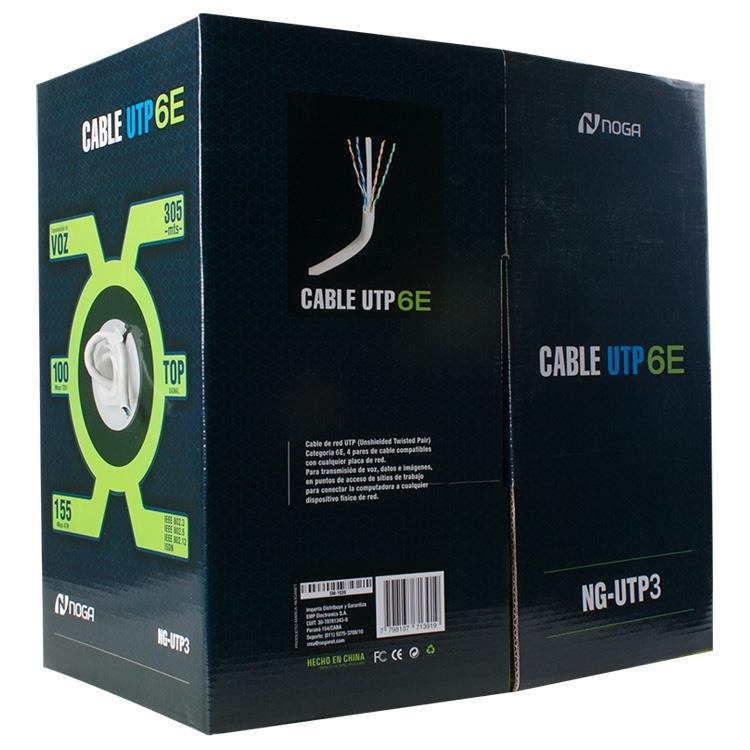 CABLE UTP ROLLO 305MTS INTER CATEGORIA 6 NG-UTP3 - NOGA NET - CABLE07631