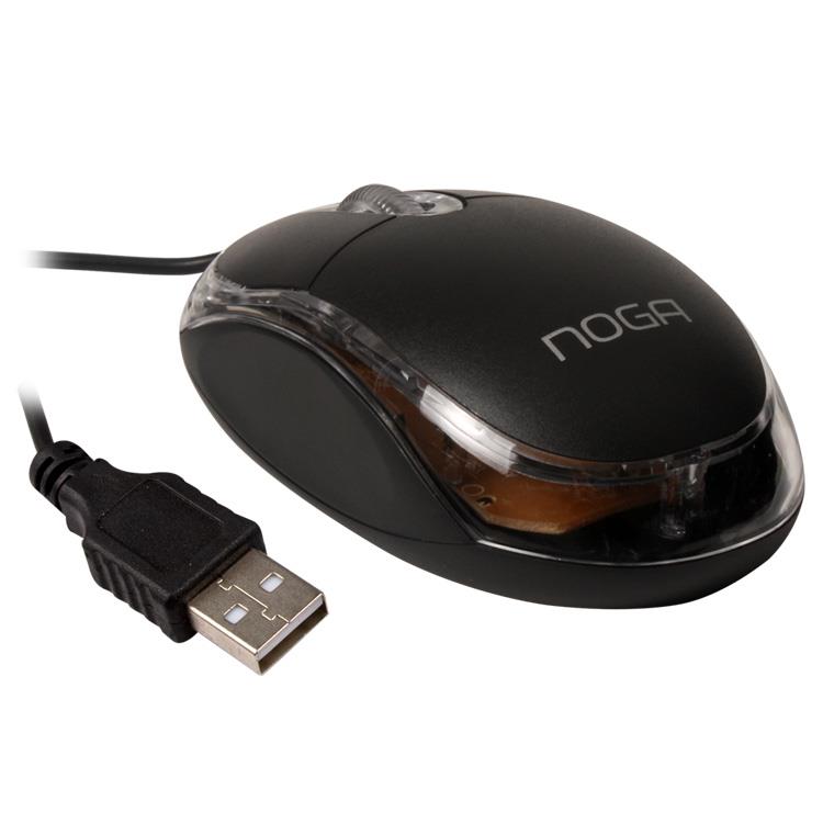 MOUSE USB NG-611 U NEGRO - NOGA NET - MOUSE07658
