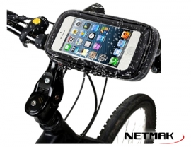 SOPORTE PARA CELULARES BICICLETA NM-HC15 IMPERMEABLE - NETMAK - SOPORTE07671